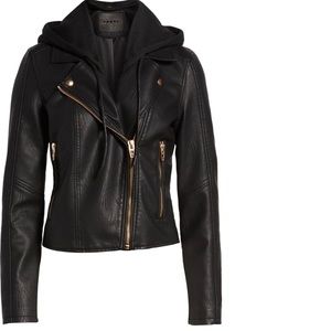 Blank NYC faux leather moto jacket.